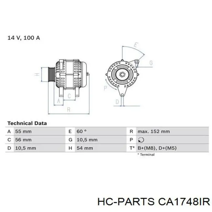CA1748IR HC Parts генератор