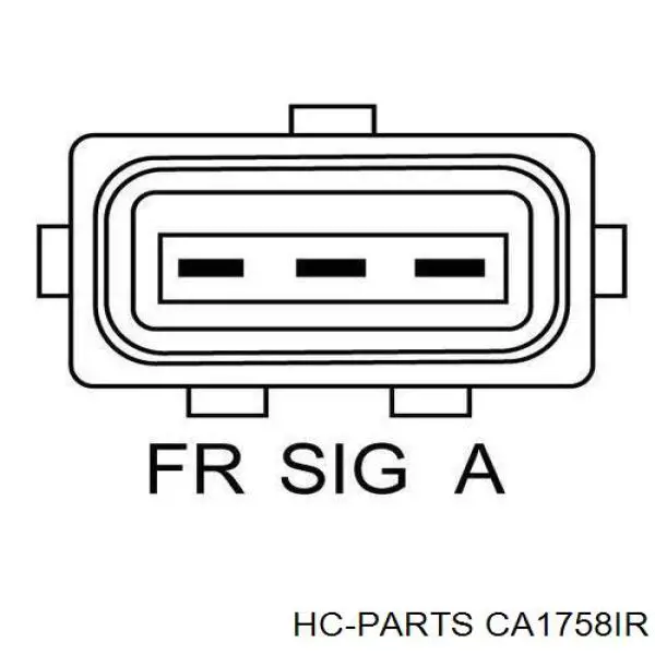 Автомобильный генератор HC Parts CA1758IR цена, от 126.92 USD