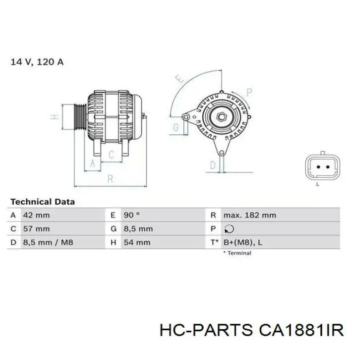 CA1881IR HC Parts генератор