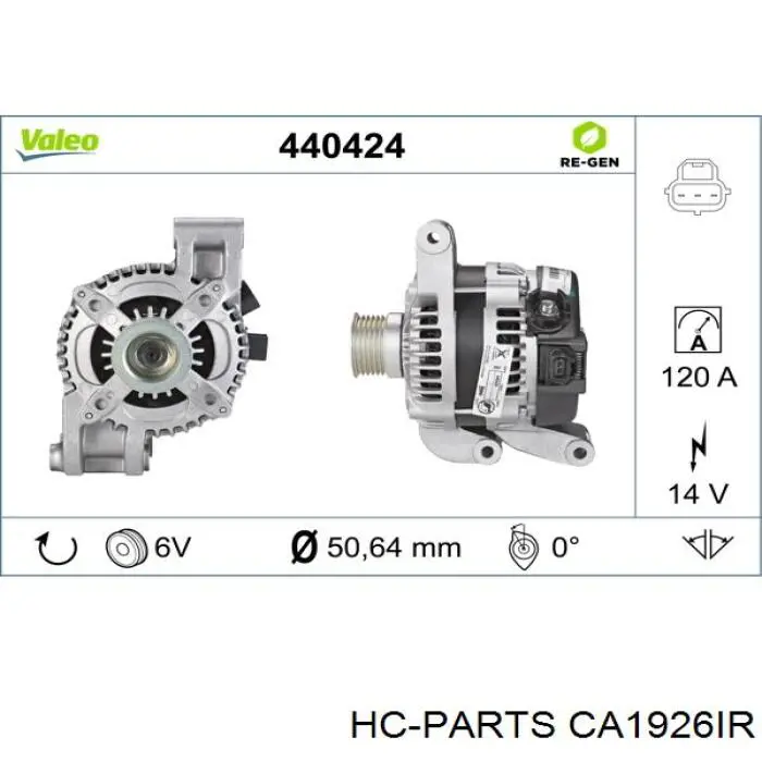 CA1926IR HC Parts генератор