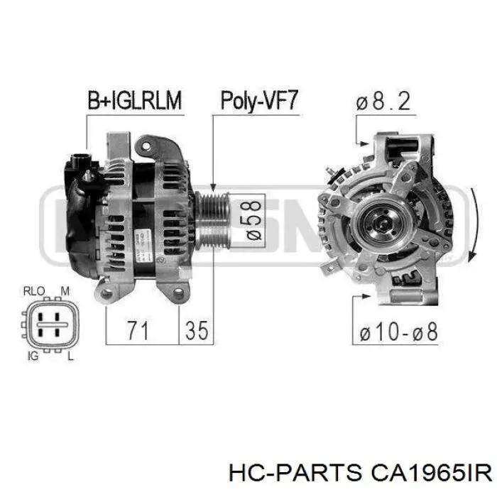 CA1965IR HC Parts генератор