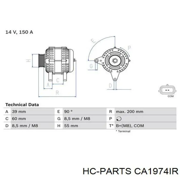 CA1974IR HC Parts генератор