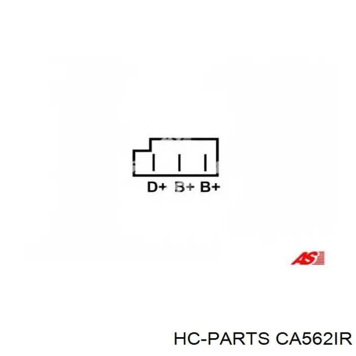 Автомобильный генератор HC Parts CA562IR цена, от 21.61 USD