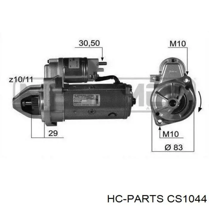 CS1044 HC Parts Стартер автомобиля