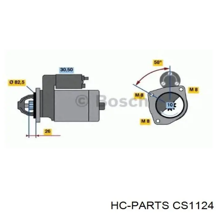 Стартер Casco CST10294AS цена, от 81.75 USD
