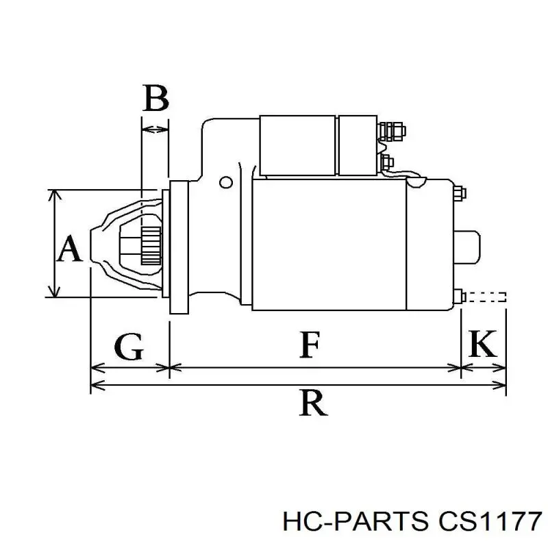 Купить CS1177 HC Parts Стартер