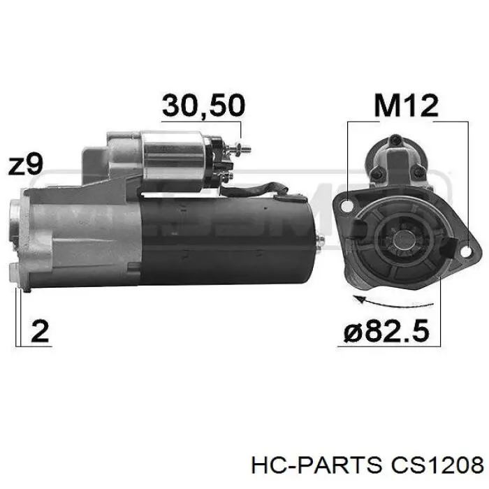 Стартер CS1208 HC Parts