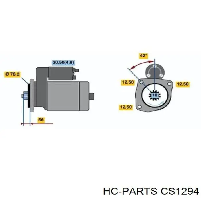 Стартер CS1294 HC Parts