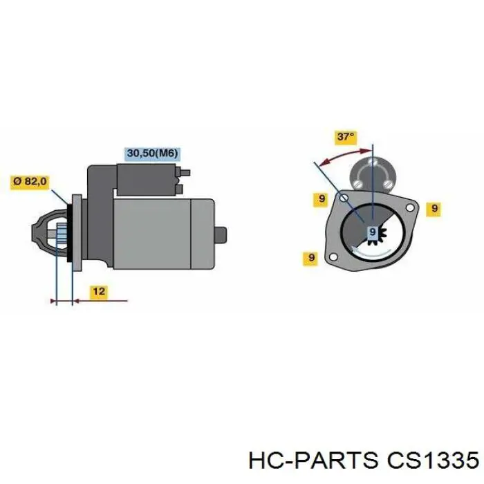 CS1335 HC Parts Стартер автомобиля