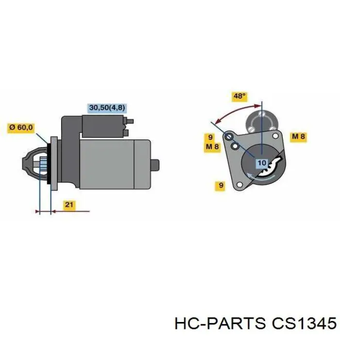 CS1345 HC Parts стартер
