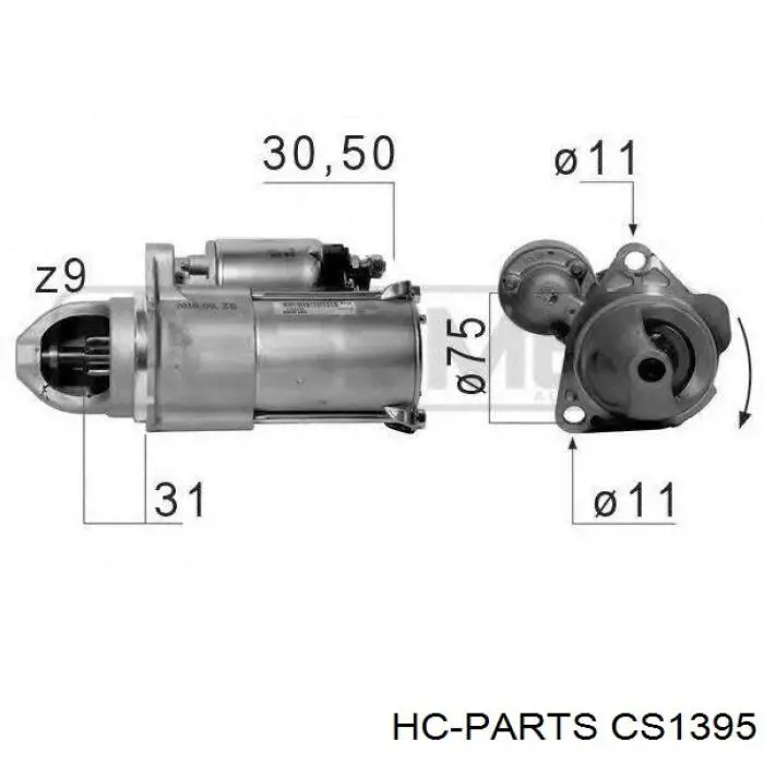 CS1395 HC Parts Стартер автомобиля