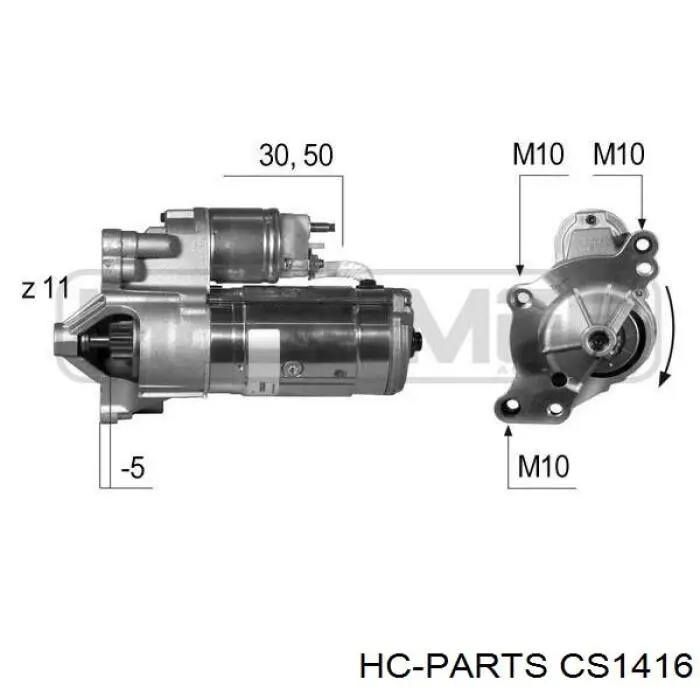 Стартер CS1416 HC Parts