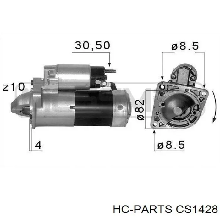 Стартер CS1428 HC Parts