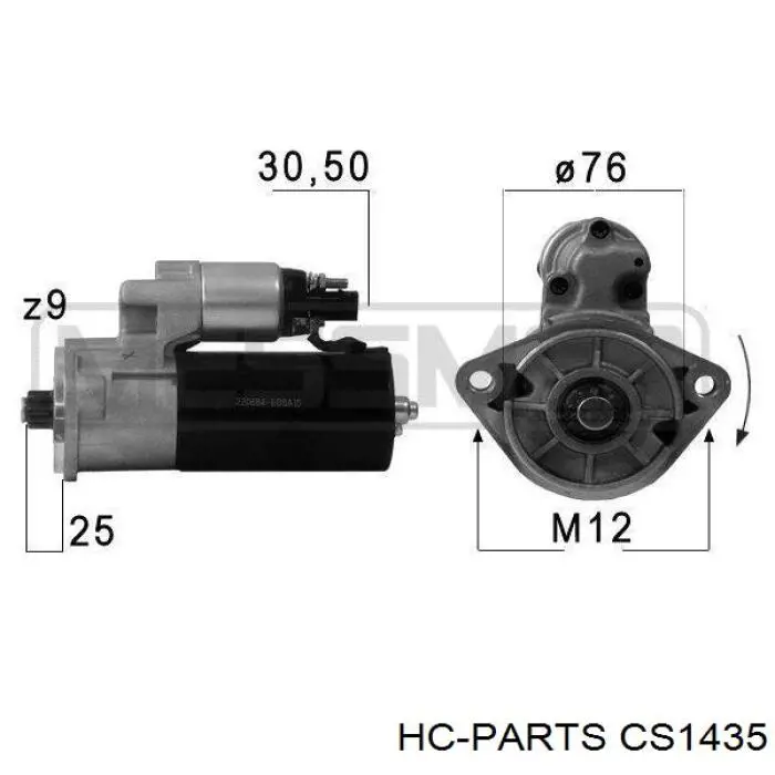 CS1435 HC Parts Стартер автомобиля