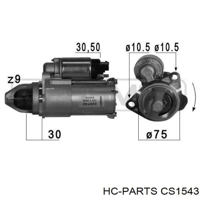 Стартер двигателя General Motors 5556245