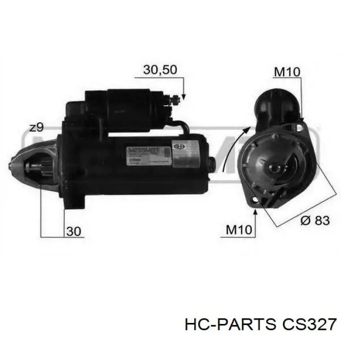 Стартер CS327 HC Parts