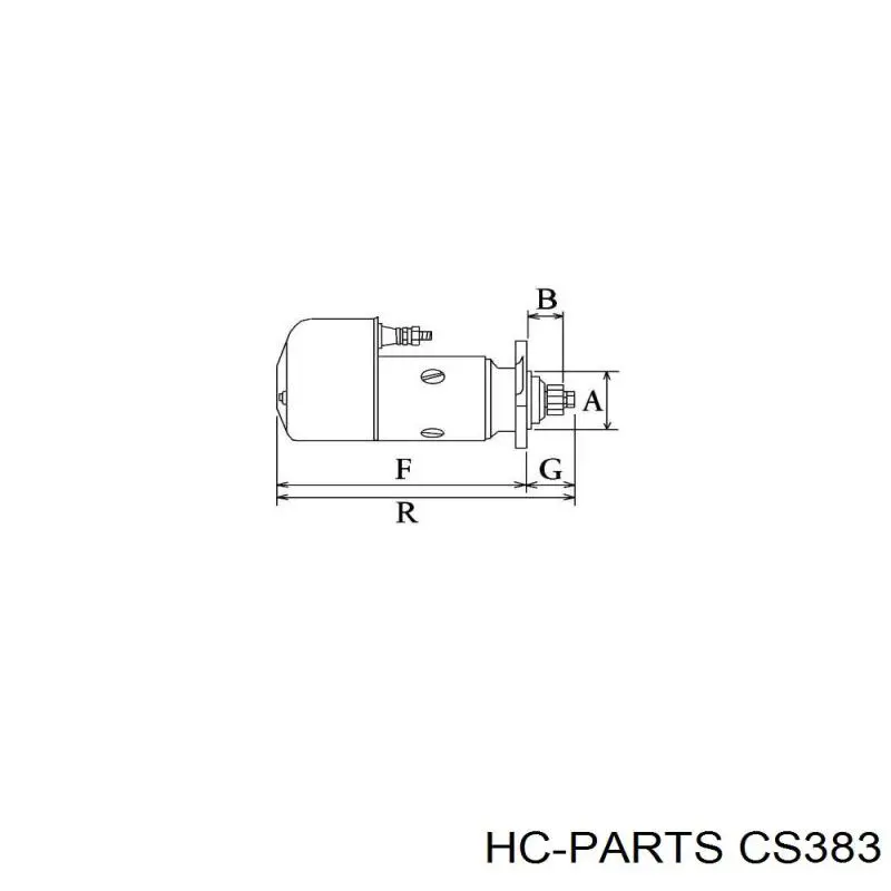 CS383 HC Parts Стартер автомобиля