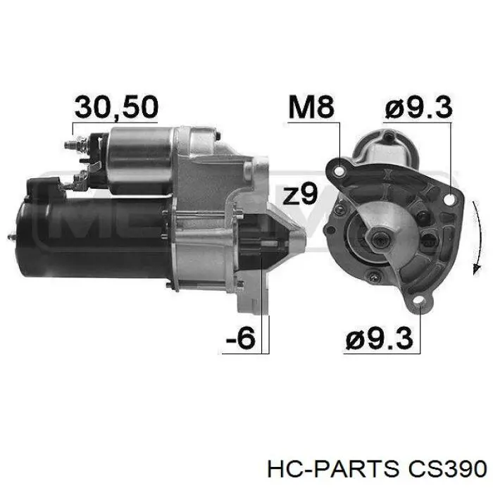 Стартер CS390 HC Parts