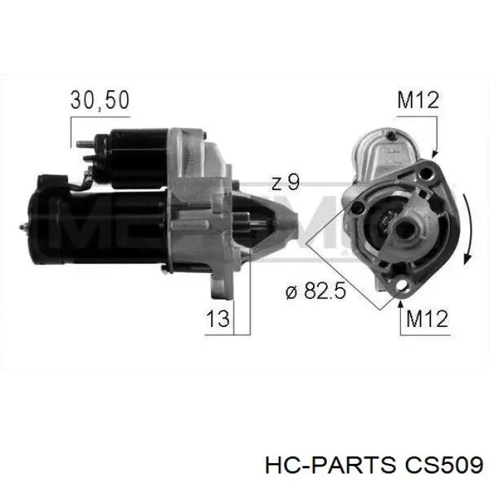 Купить CS509 HC Parts Стартер