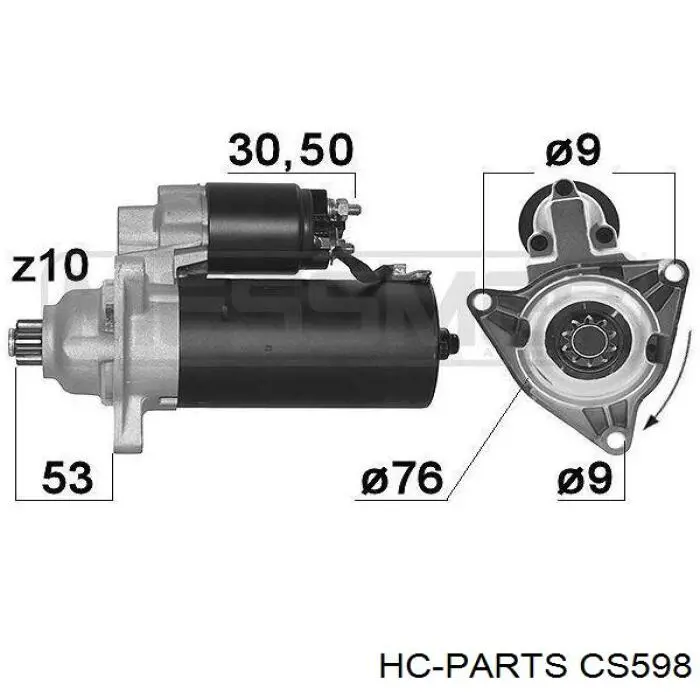 Купить CS598 HC Parts Стартер