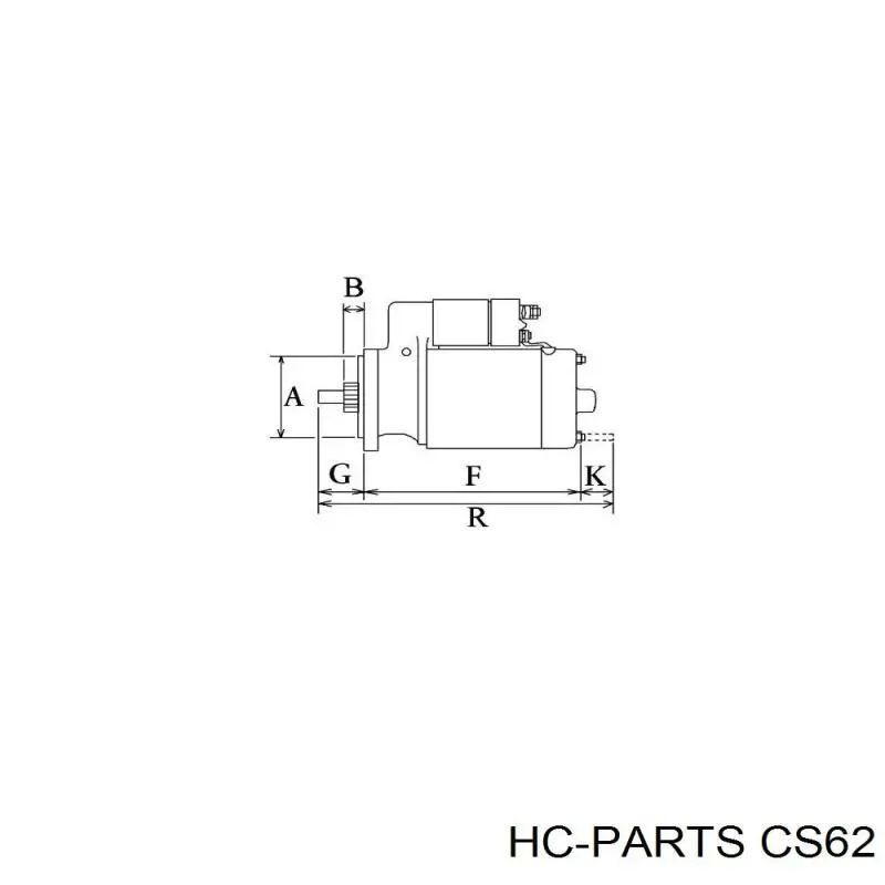 Стартер HC Parts CS62 цена, от 63.55 USD