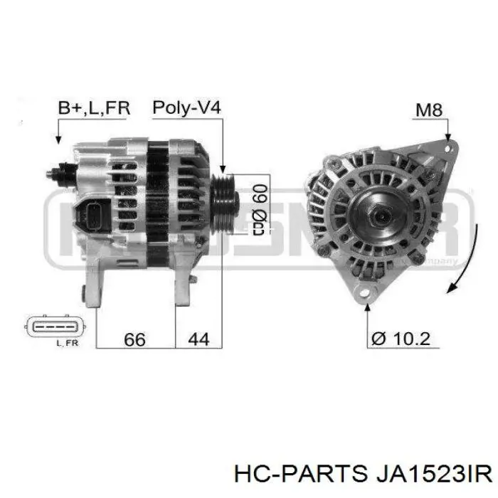 JA1523IR HC Parts генератор