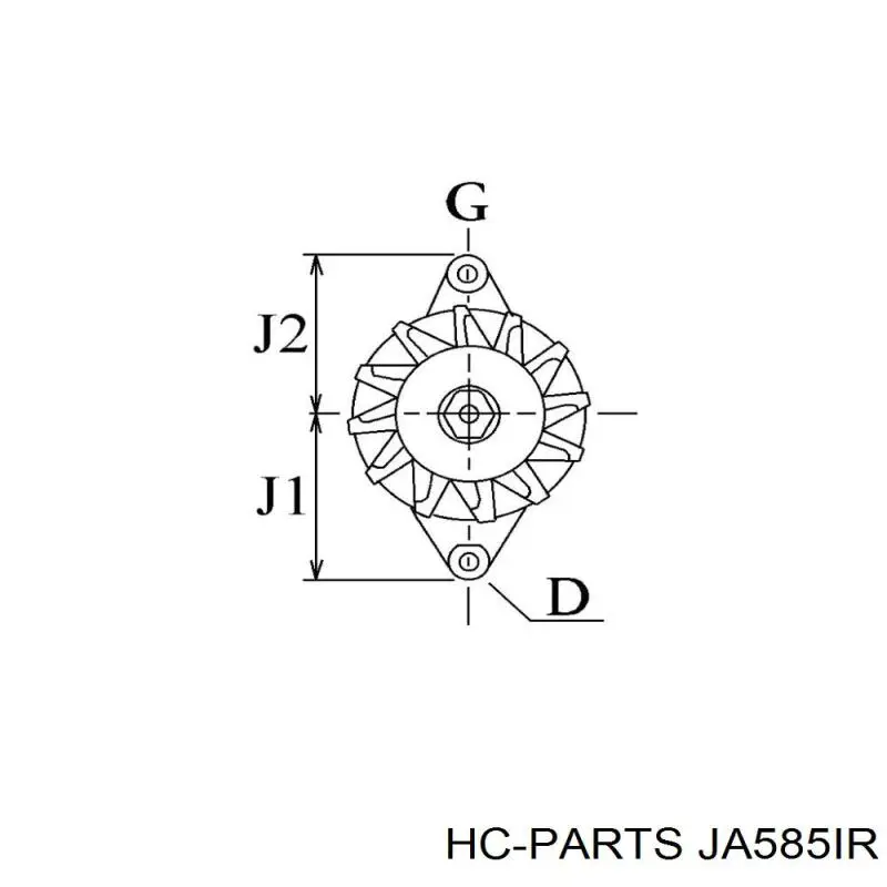 JA585IR HC Parts Генератор автомобильный