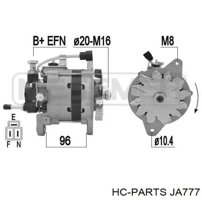 Генератор JA777 HC Parts