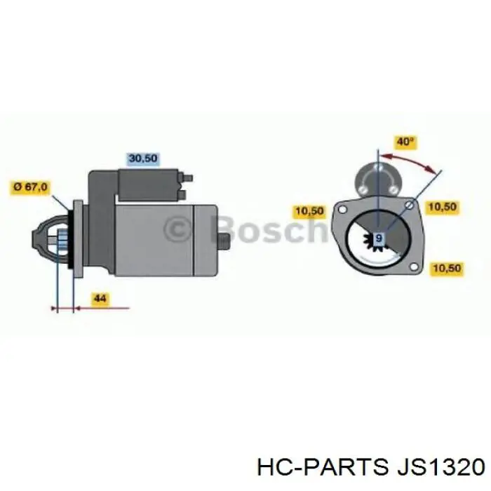 Стартер JS1320 HC Parts