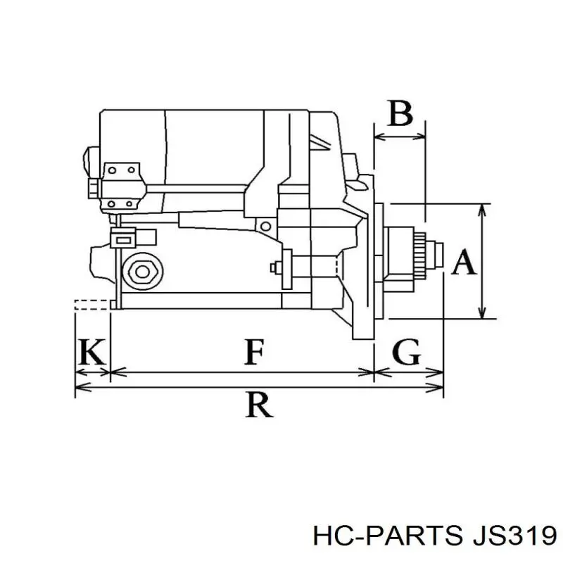 JS319 HC Parts Стартер автомобиля