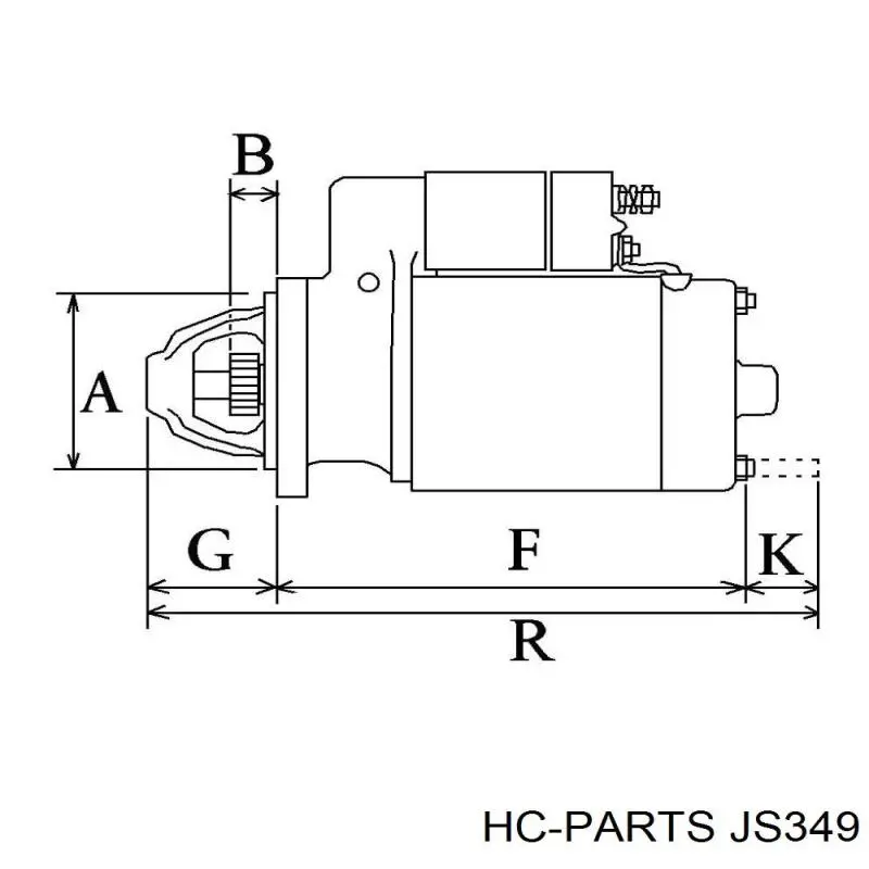 JS349 HC Parts Стартер автомобиля