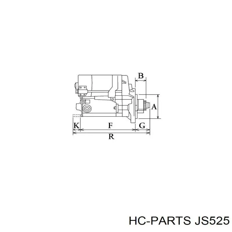 JS525 HC Parts стартер