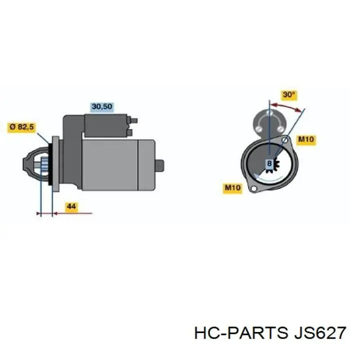 JS627 HC Parts Стартер автомобиля