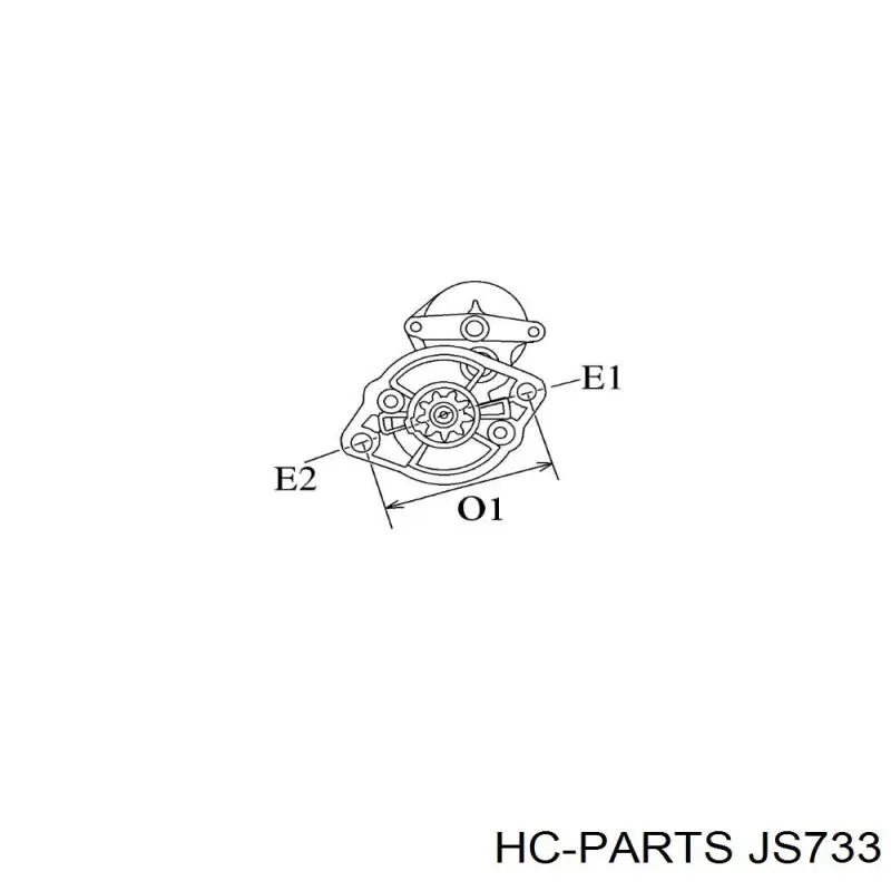 JS733 HC Parts Стартер автомобиля
