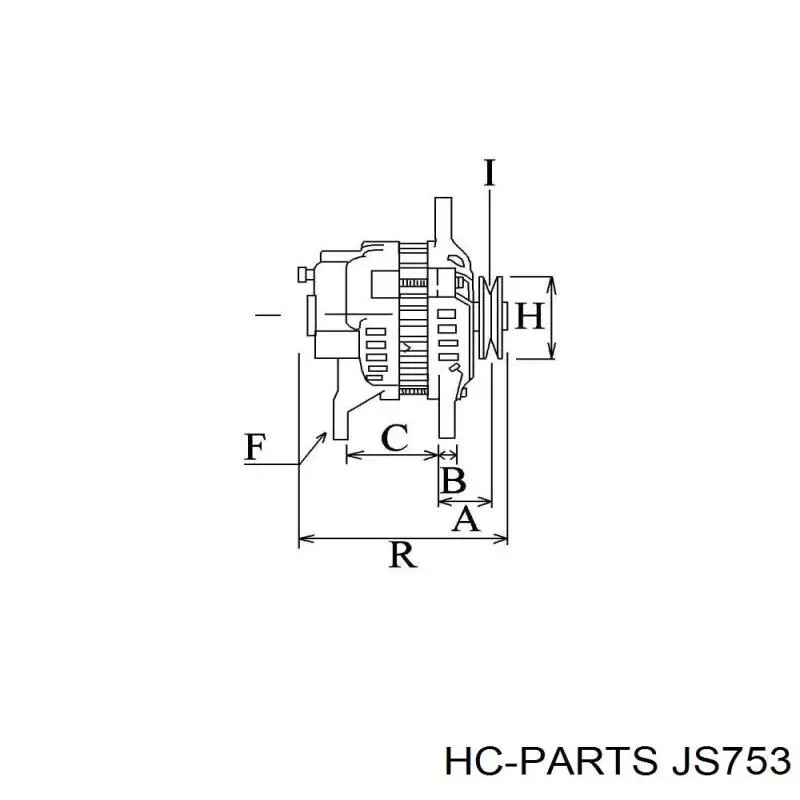 Купить JS753 HC Parts Стартер
