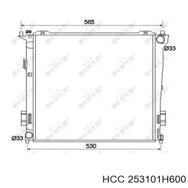 253101H600 HCC радиатор
