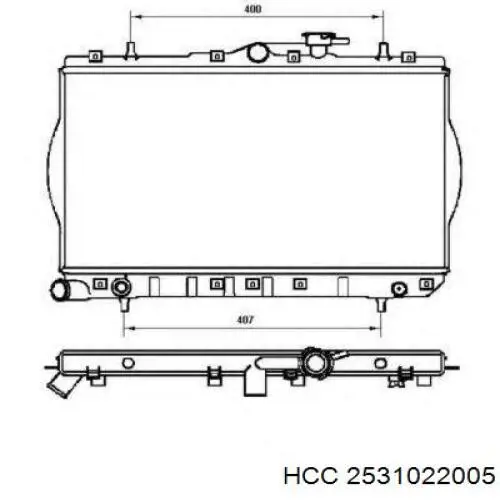 Купить 2531022005 HCC Радиатор водяной