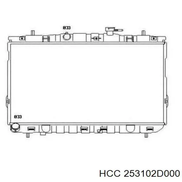 Радиатор 253102D000 HCC