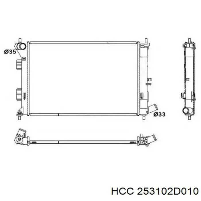 253102D010 HCC Радиатор основной