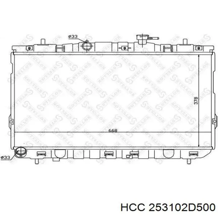 253102D500 HCC Радиатор основной
