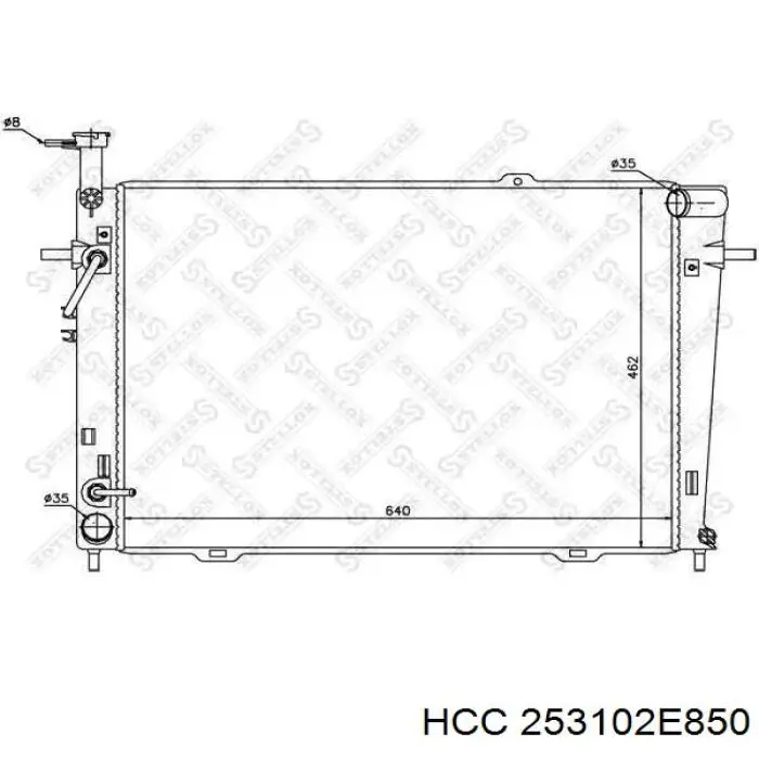 253102E850 HCC радиатор