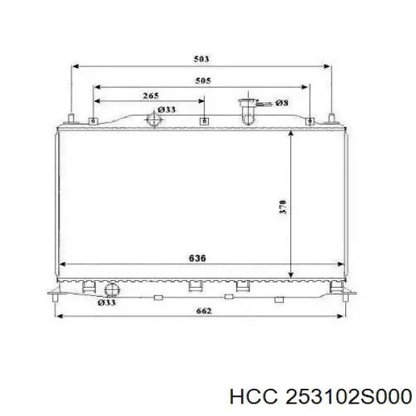 Радиатор 253102S000 HCC