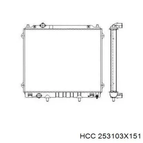 Радиатор 253103X151 HCC