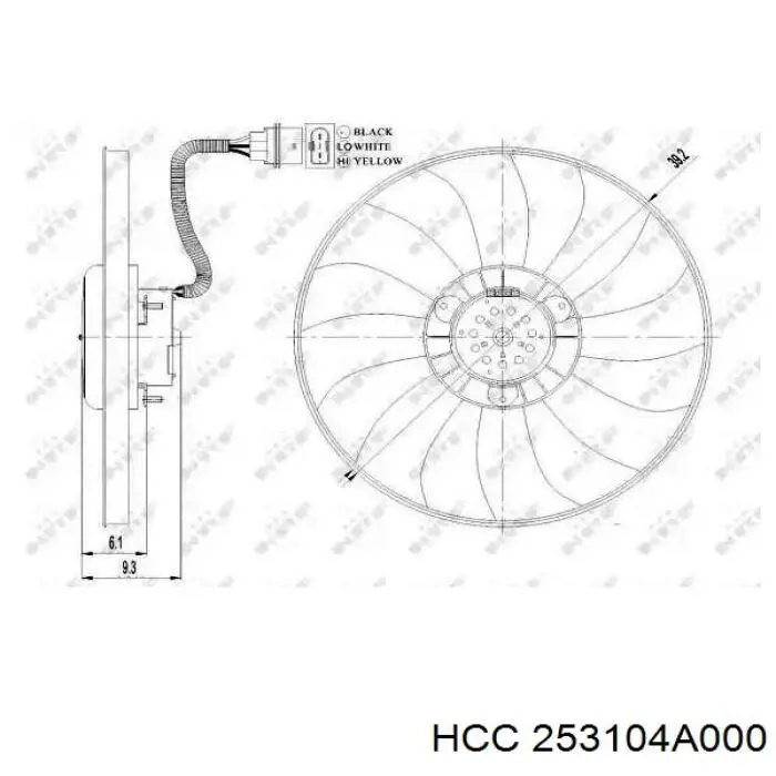 Радиатор охлаждения двигателя HCC 253104A000 цена, от 83.89 USD