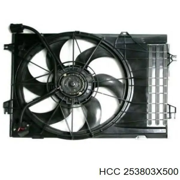 Дифузор радіатора охолодження, в зборі з двигуном і крильчаткою 253803X500 HCC
