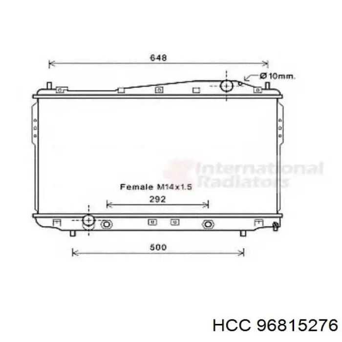 Радиатор 96815276 HCC