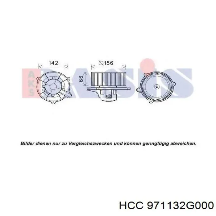 971132G000 HCC Электромотор печки