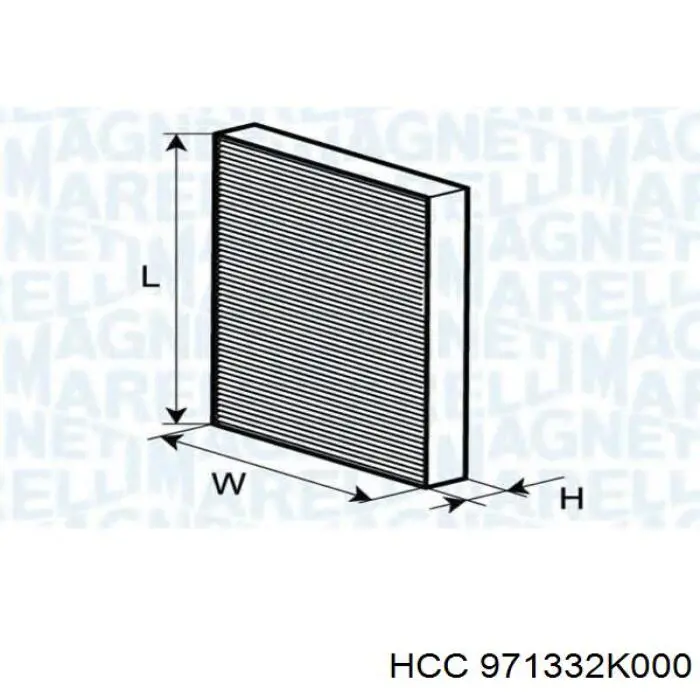 Фильтр салона 971332K000 HCC