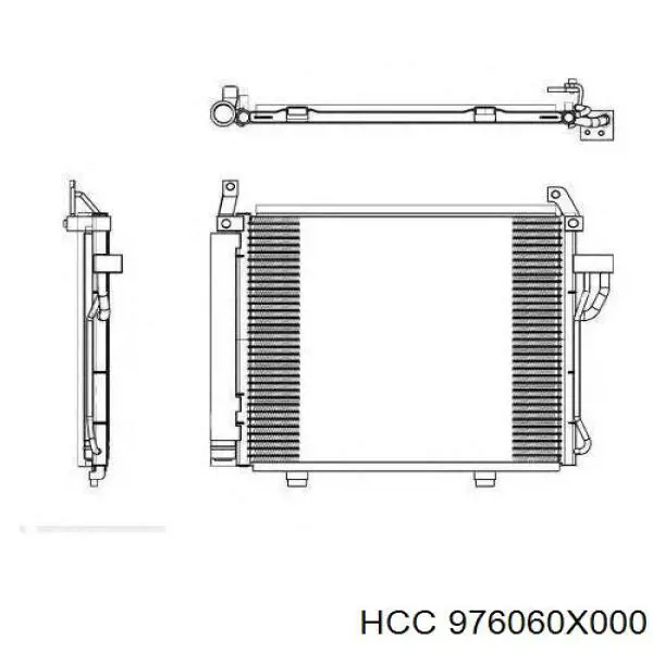 Радиатор кондиционера Хундай И10 PA (Hyundai I10)