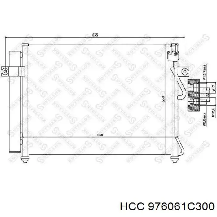 Радиатор кондиционера 976061C300 HCC